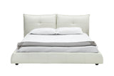 Mielcasa | White Modrest Patrick Modern White Leather Bed | SKU VGKKB-75X-BED | MPN: 78203|78204|12973|78205 | Free Delivery & Free Return