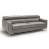 Natalia Modern Dark Grey Leather Sofa