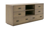 Fantasia Contemporary Walnut Dresser