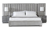 Buckley Grey & Black Stainless Steel Bedroom Set
