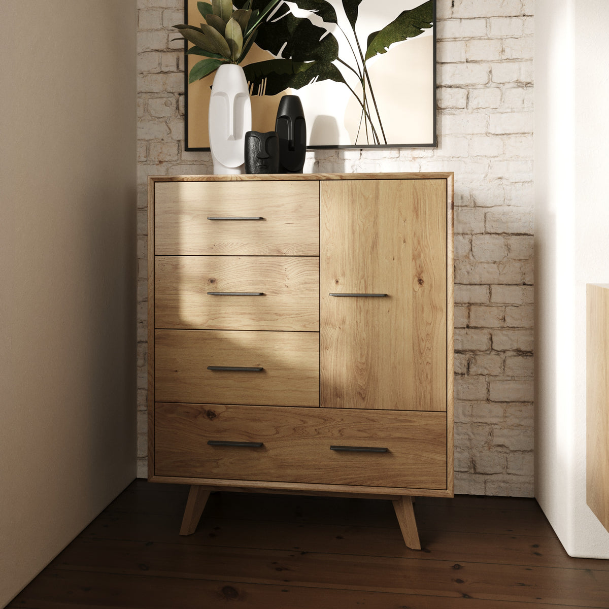 Claire Contemporary Walnut Chest
