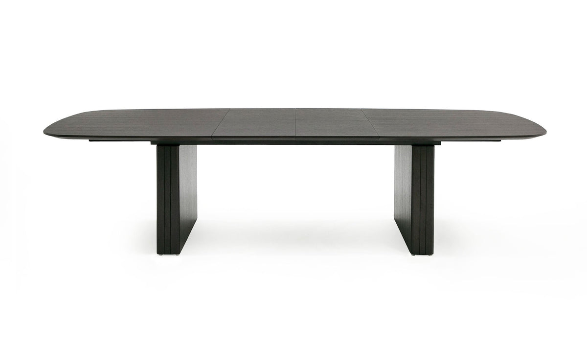 Mielcasa | Brown Modrest Calhoun Modern Smoked Oak Extendable Dining Table | SKU VGDWJ3572-BRN-DT | MPN: 78379 | Free Delivery & Free Return