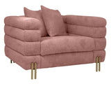 Branson Pink Velvet Accent Chair