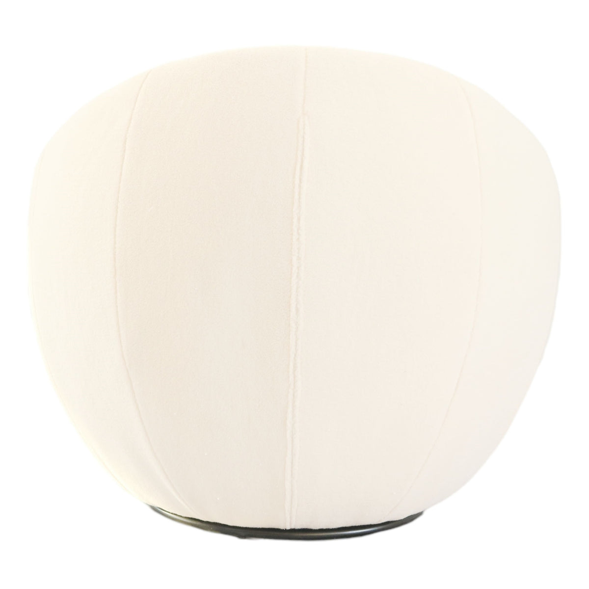 Gypsum Modern White Swivel Accent Chair