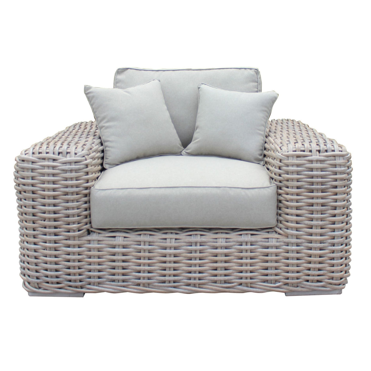 Portugal Outdoor Beige Wicker Chair