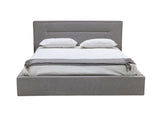 Juliana Italian Modern Grey Upholstered Bed