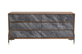 Mielcasa | Brown Nova Domus Metcalf Mid Century Walnut & Grey Dresser | SKU VGMAQT-S831-BR-120-WAL-DRS | MPN: 78676 | Free Delivery & Free Return