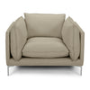 Harvest Modern Taupe Full Leather Chair
