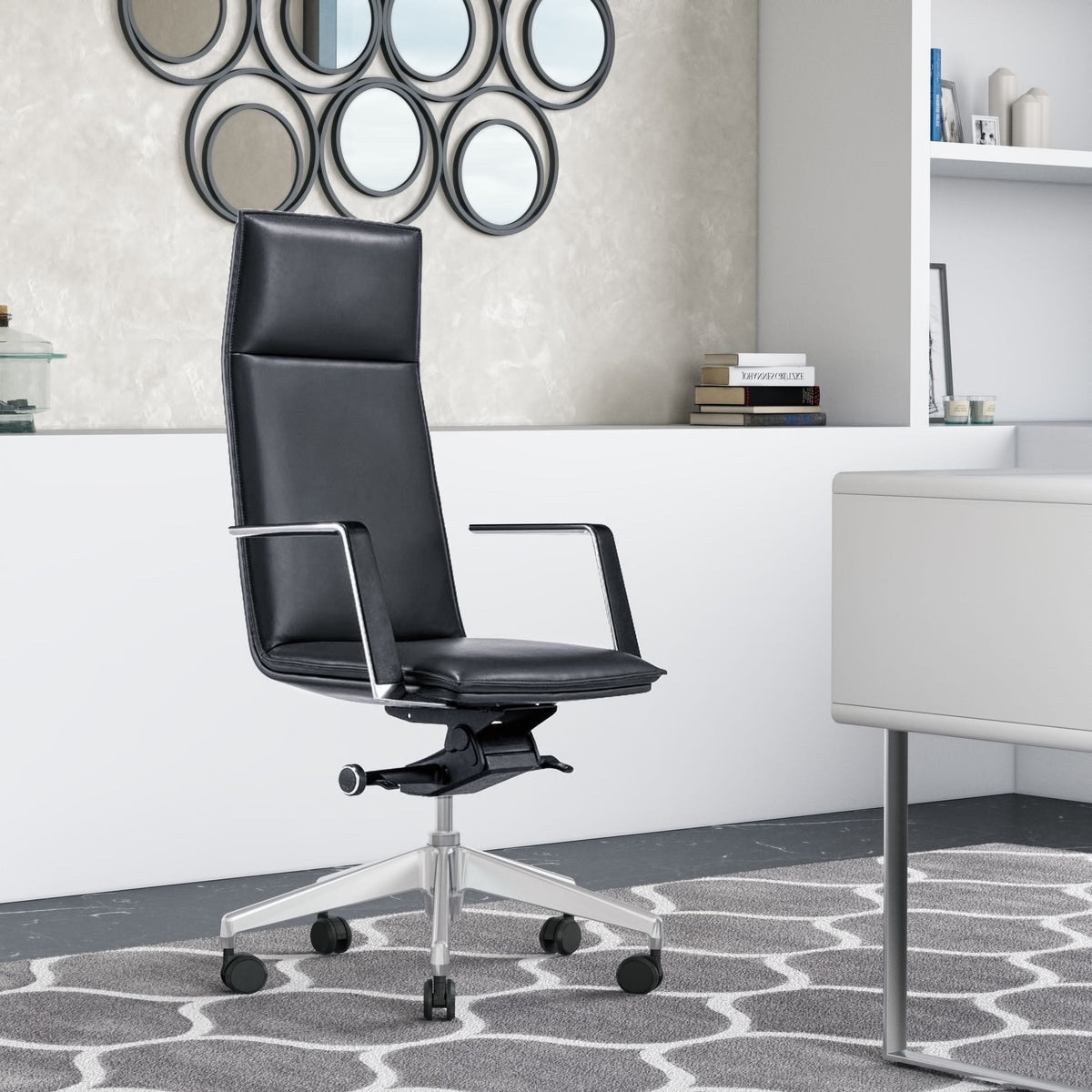Gorsky Modern Black High Back Executive Office Chair