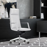 Gorsky Modern White High Back Executive Office Chair