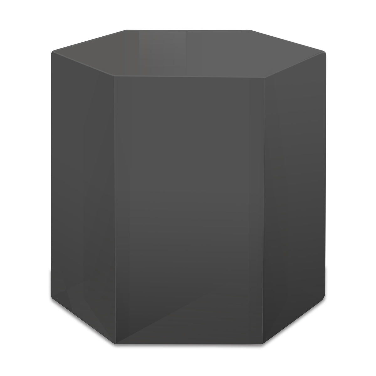 Newmont Medium Grey High Gloss End Table