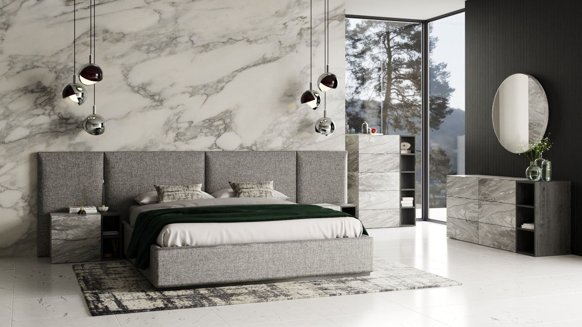 Maranello Modern Grey 4-Piece Bedroom Set