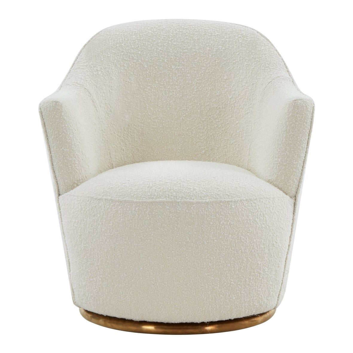 Vera Modern Sherpa Swivel Accent Chair