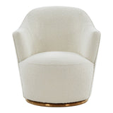 Vera Modern Sherpa Swivel Accent Chair