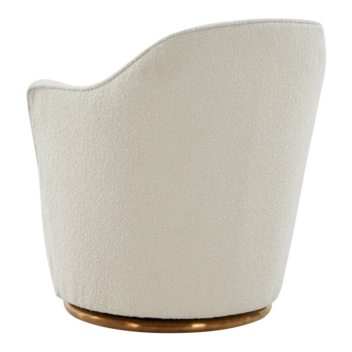 Vera Modern Sherpa Swivel Accent Chair
