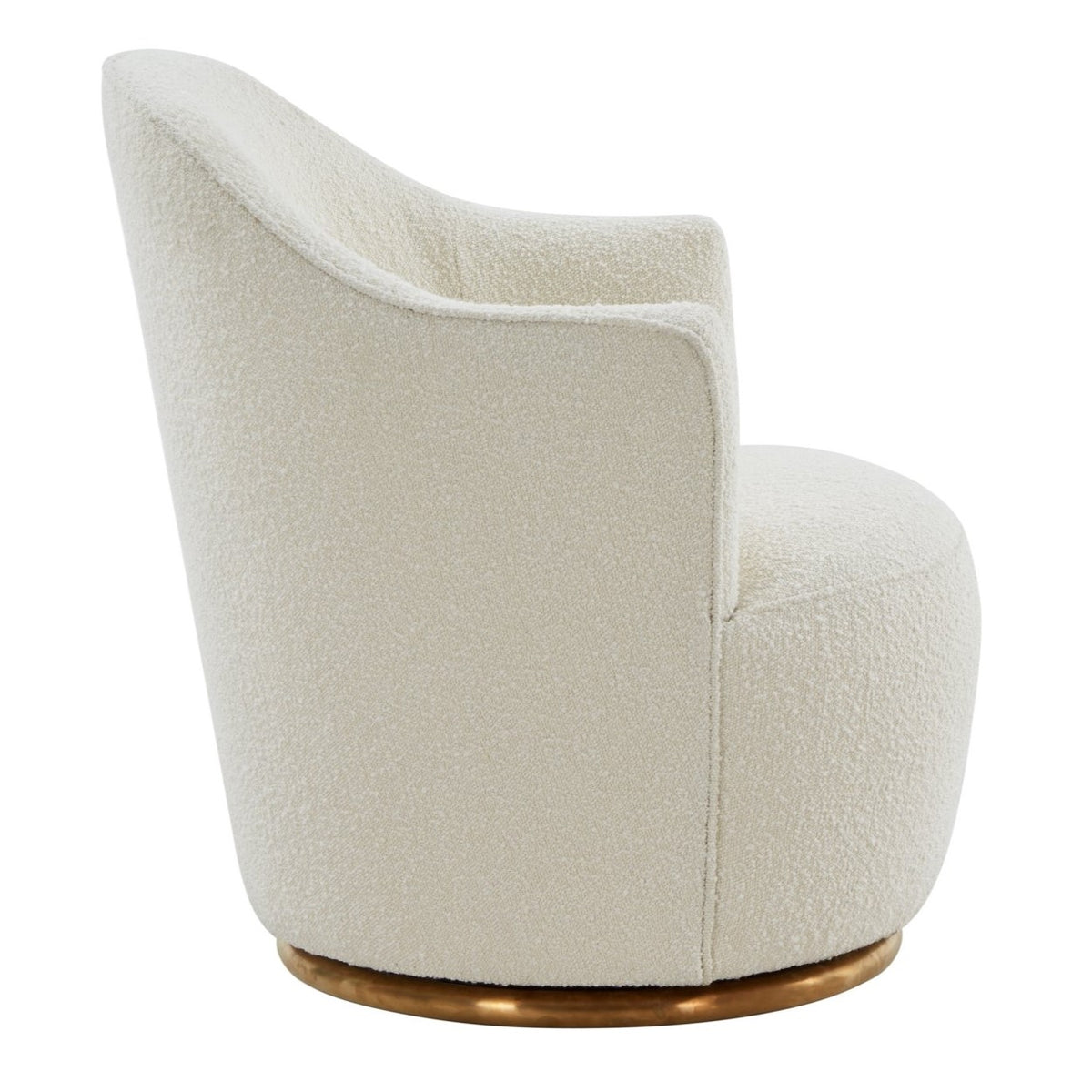 Vera Modern Sherpa Swivel Accent Chair