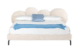 Destiny Contemporary White Sherpa Bubble Bed
