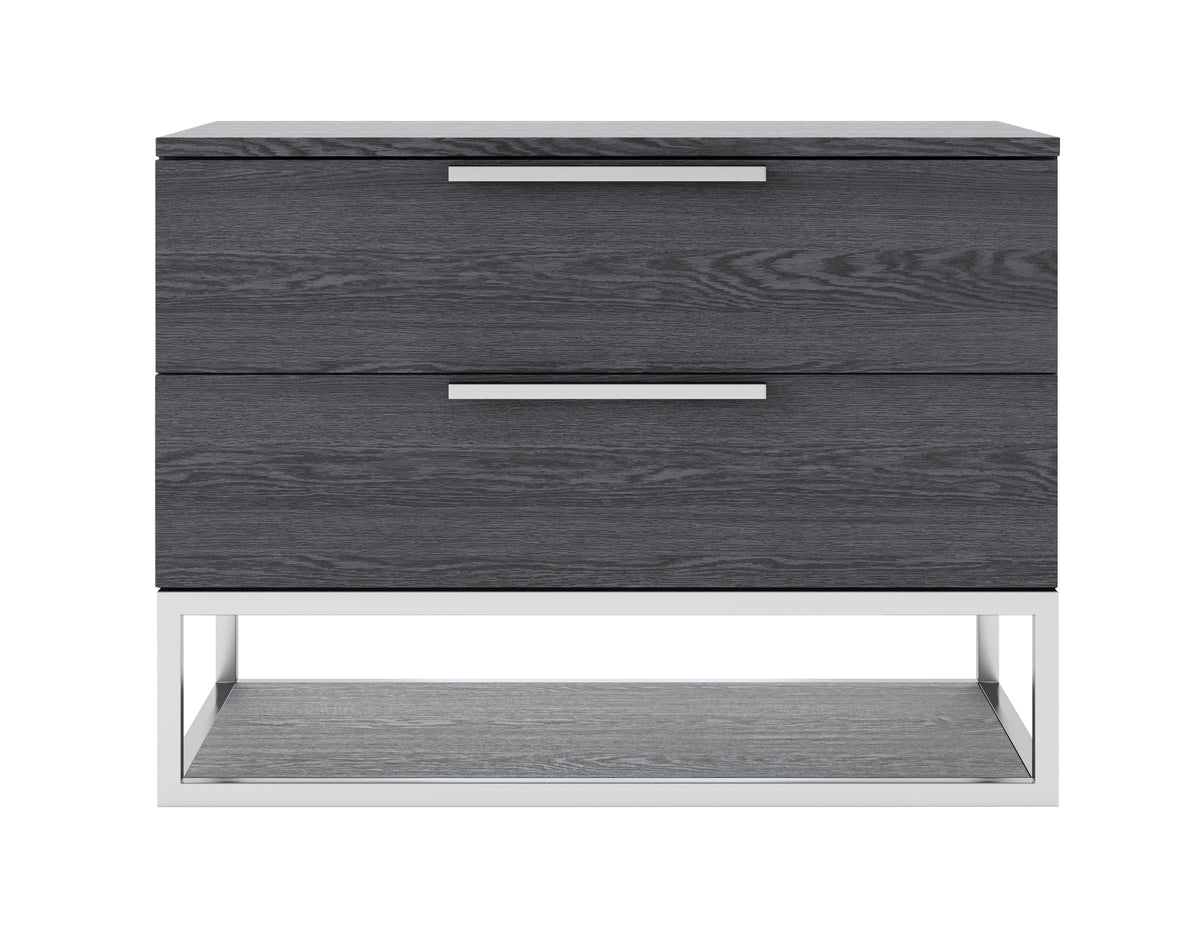 Heloise Contemporary Grey Elm Nightstand