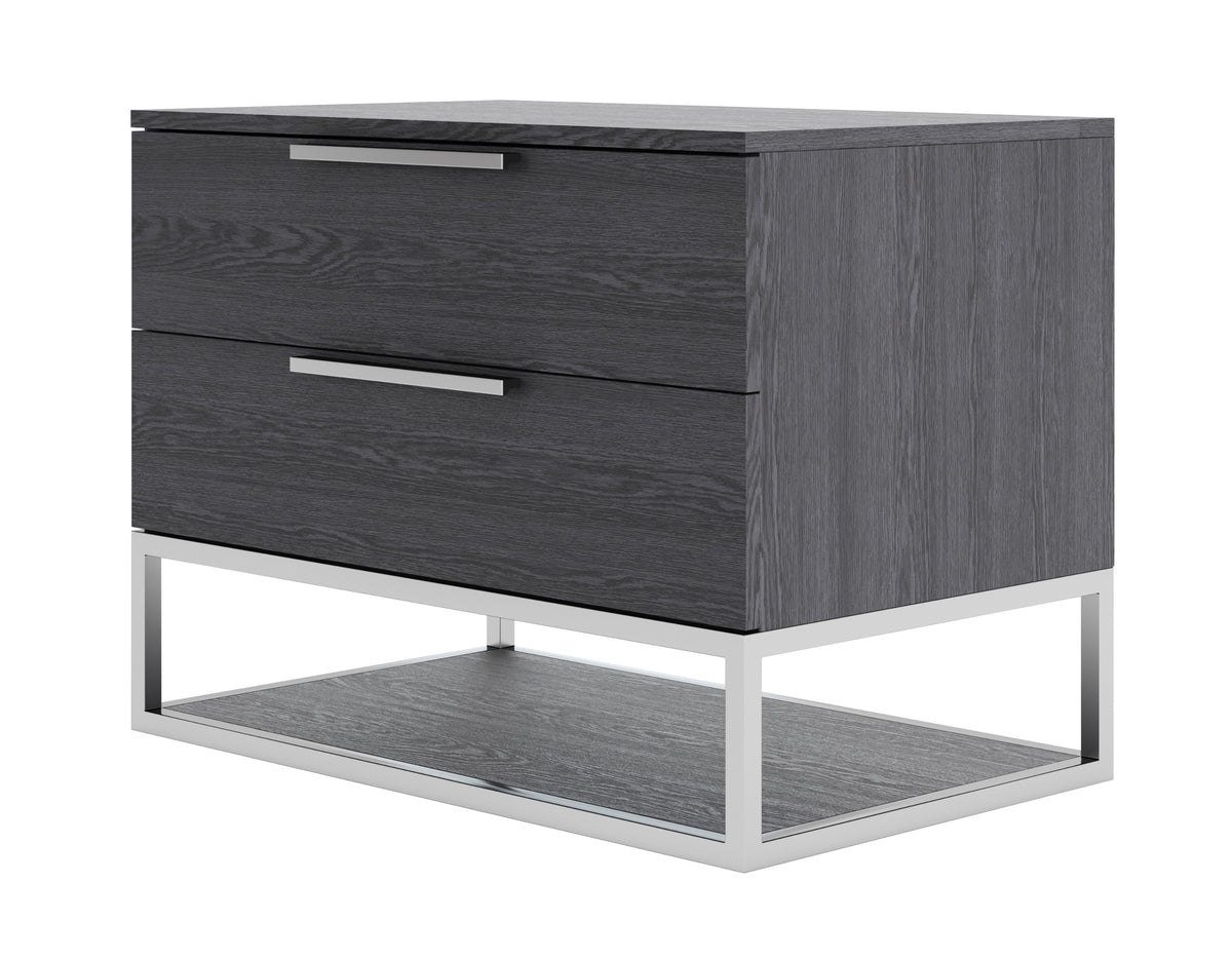 Heloise Contemporary Grey Elm Nightstand