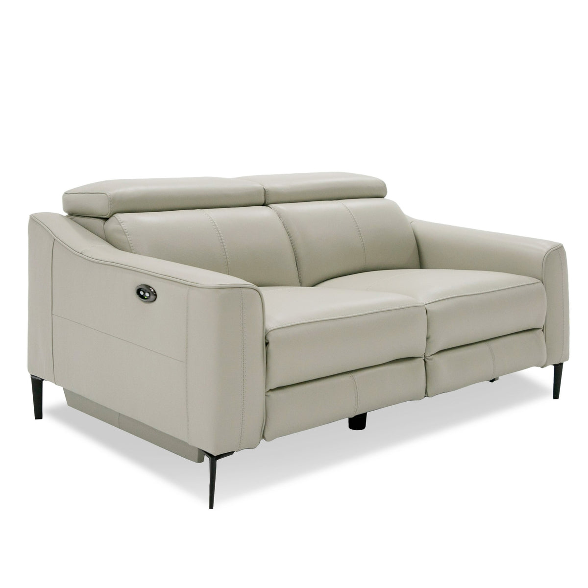 Eden Modern Grey Leather Sofa Set