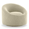 Frontier Glam Beige Fabric Accent Chair