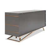 Katzu- Modern Grey and Rose Gold Buffet
