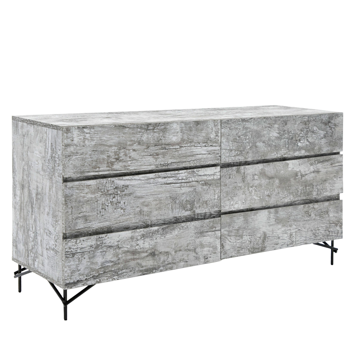 Aria Italian Modern Multi Grey with texture Dresser