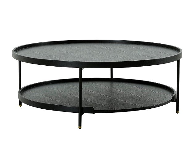 Mielcasa | Black Modrest Mitchell Black Iron Round Coffee Table | SKU VGOD-LZ-267C-BLK | MPN: 79687 | Free Delivery & Free Return