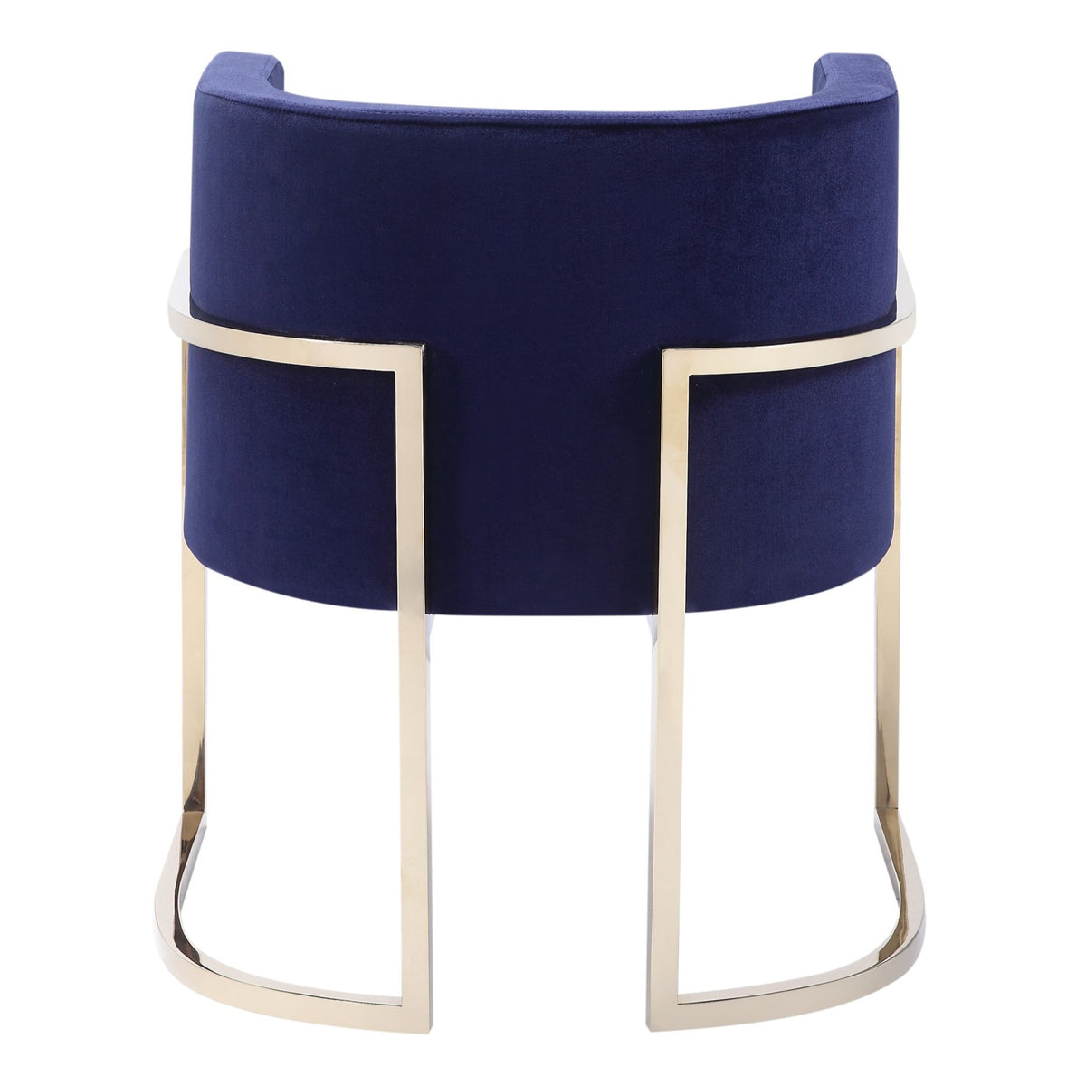 Betsy Modern Navy Blue Velvet + Gold Kids Chair