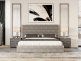 Dynasty Eastern King Modern Shagreen Bedroom Set 3 Drawer