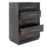 Manhattan- Contemporary Grey and Gold Chest