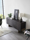 Gerald- Modern Brown Ash and Antique Cooper Buffet