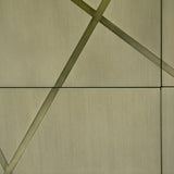 Nixa Modern Wide Birch + Brushed Bronze Chest