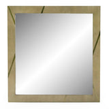 Nixa Modern Birch + Brushed Bronze Mirror