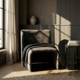 Modern Jarvis Accent Dark Grey Fabric Chair
