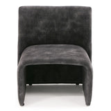 Modern Jarvis Accent Dark Grey Fabric Chair