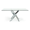 Pyrite Modern Rectangular Glass Dining Table
