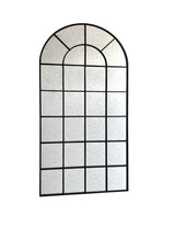 Grady Industrial Antique Black Floor Mirror