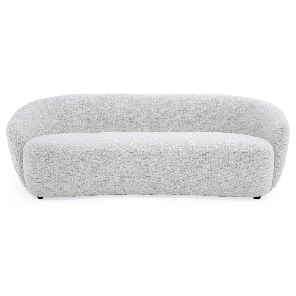 Omaha Modern Off White Fabric Sofa