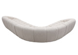 Yolonda Modern Beige Curved Sectional Sofa