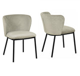 Bessie Modern Grey Dining Chair Set of 2