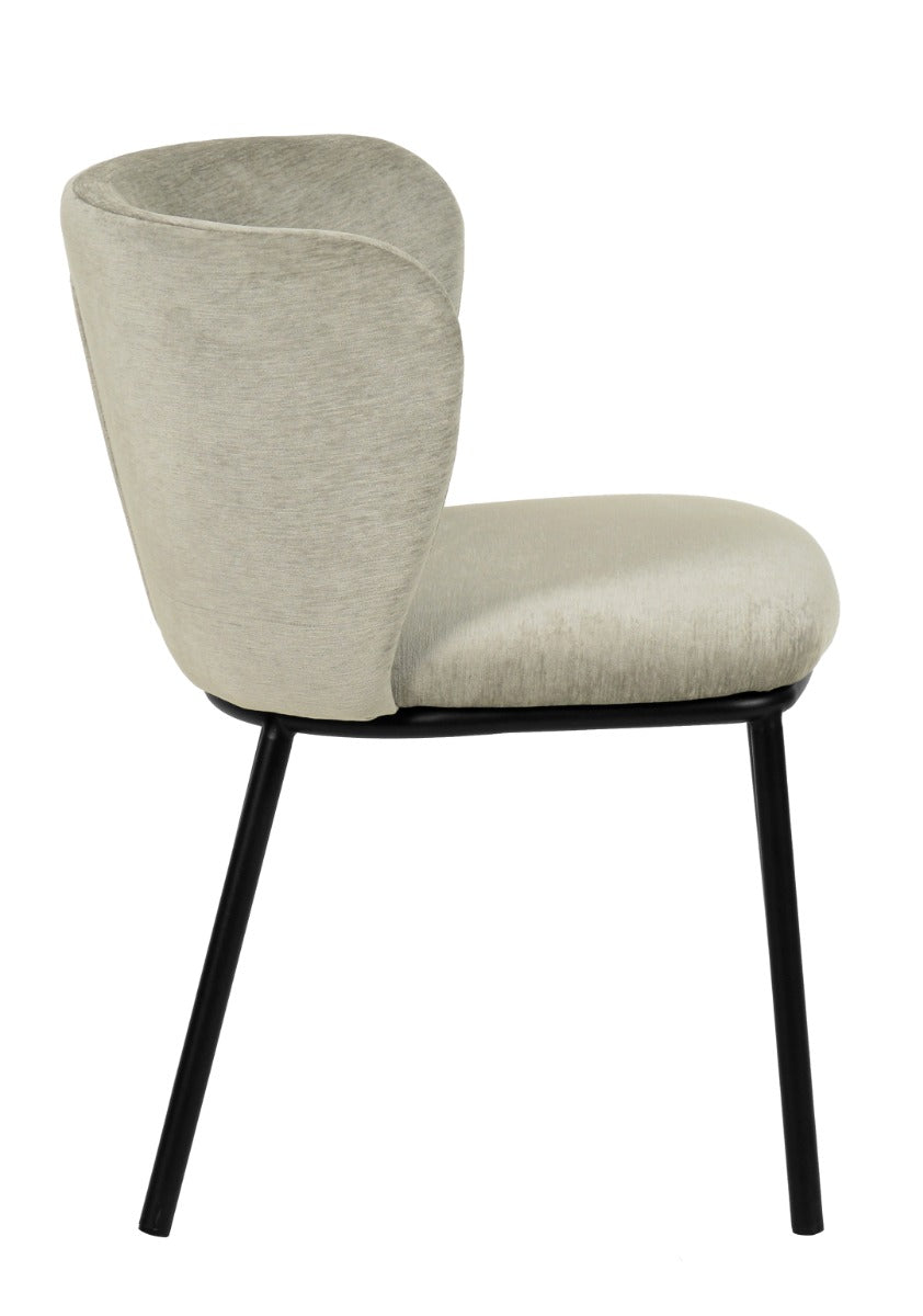 Bessie Modern Grey Dining Chair Set of 2