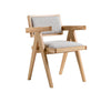 Fern Modern Natural and Beige Dining Chair Set of 2