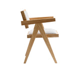 Fern Modern Natural and Beige Dining Chair Set of 2