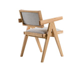 Fern Modern Natural and Beige Dining Chair Set of 2