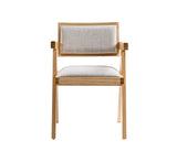 Fern Modern Natural and Beige Dining Chair Set of 2