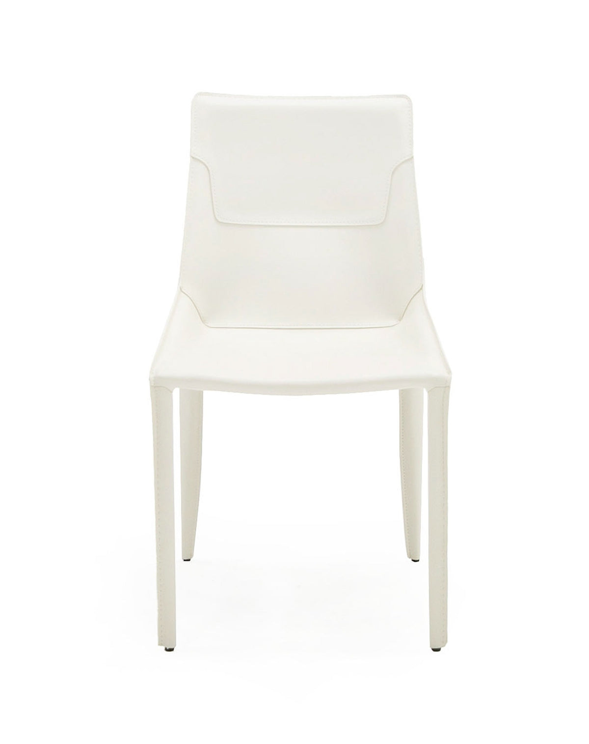 Halo Modern Ivory Saddle Leather Dining Chair (Set of 2)