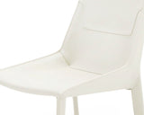 Halo Modern Ivory Saddle Leather Dining Chair (Set of 2)