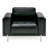 Schmidt Modern Black Leather Chair