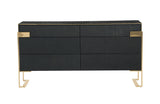 Rothsay Modern Wenge + Gold Dresser
